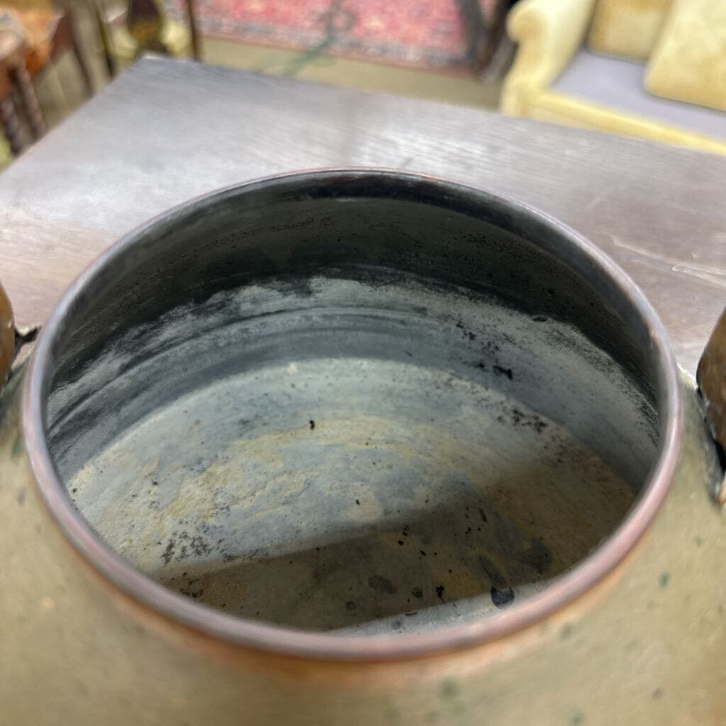 COPPER TEA KETTLE WITH WOODEN HANDLE
