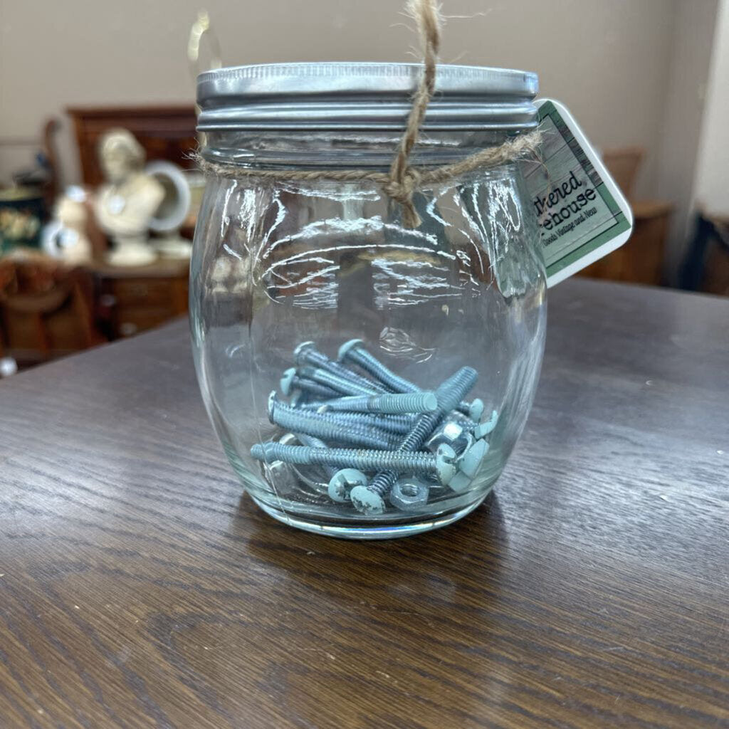 JAR OF NUTS AND BOLTS