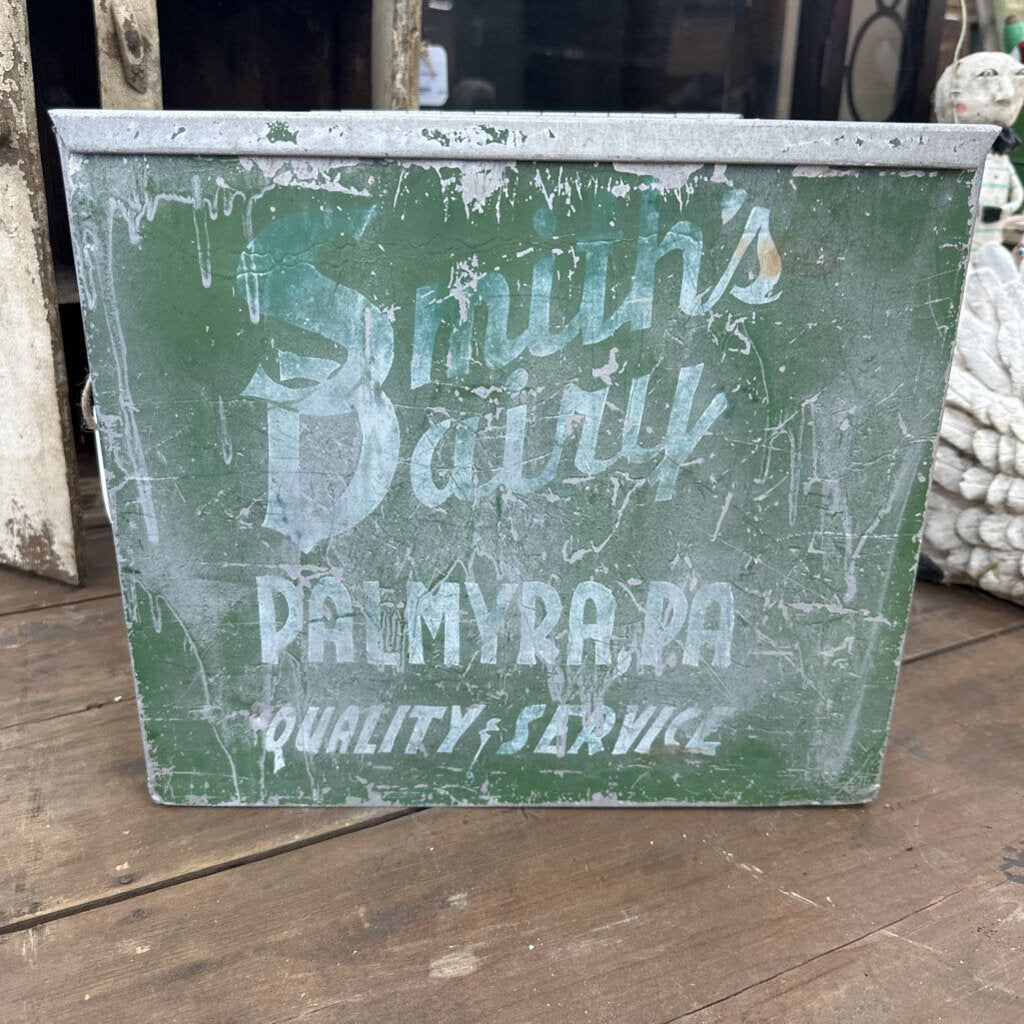 METAL SMITH'S DAIRY PORCH MILK BOX