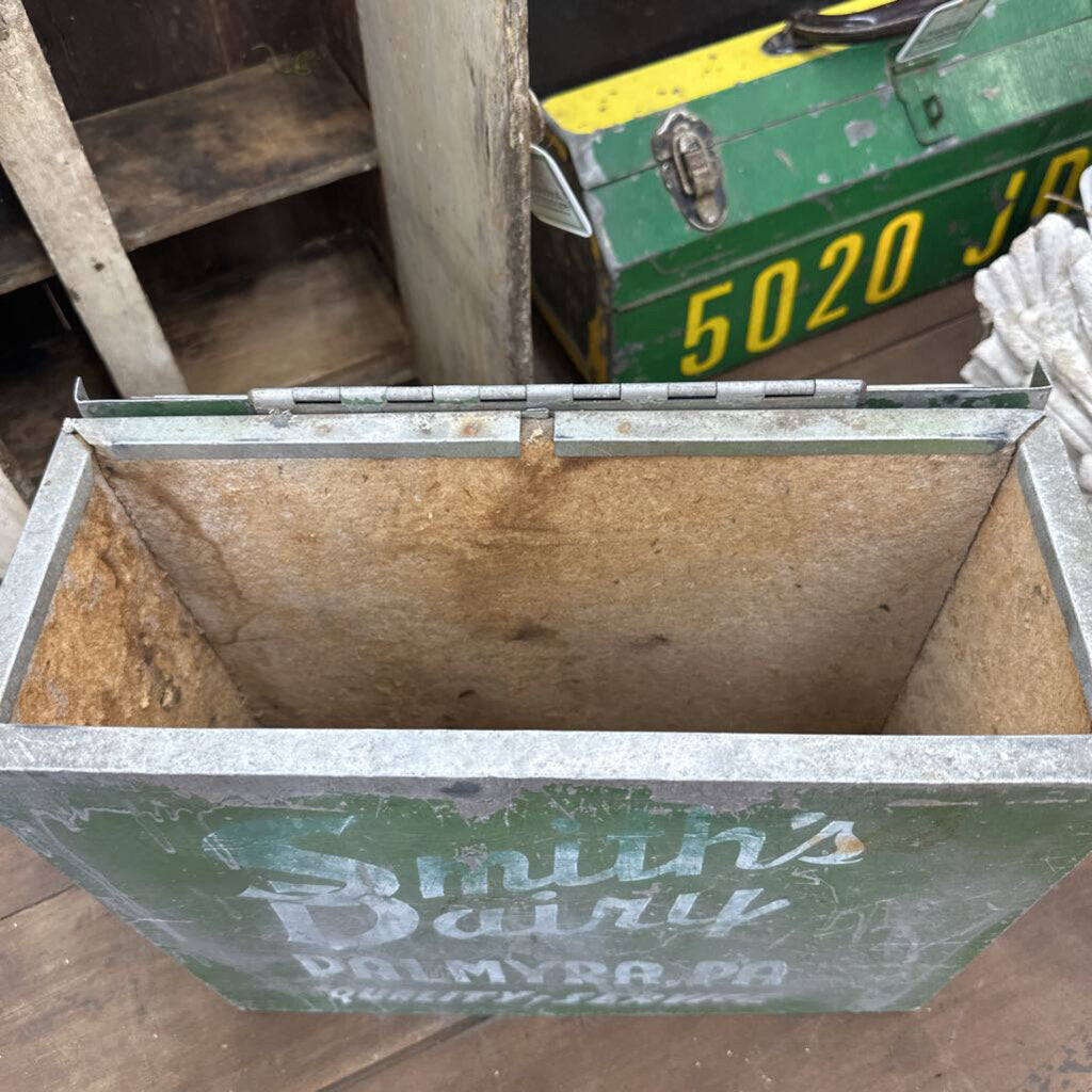 METAL SMITH'S DAIRY PORCH MILK BOX