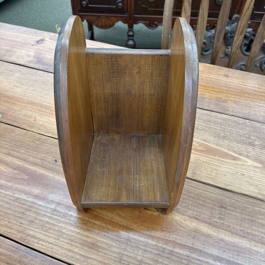 WOODEN BOOK TROUGH