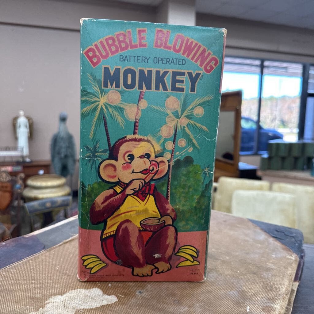 BUBBLE BLOWING MONKEY IN ORIGINAL BOX