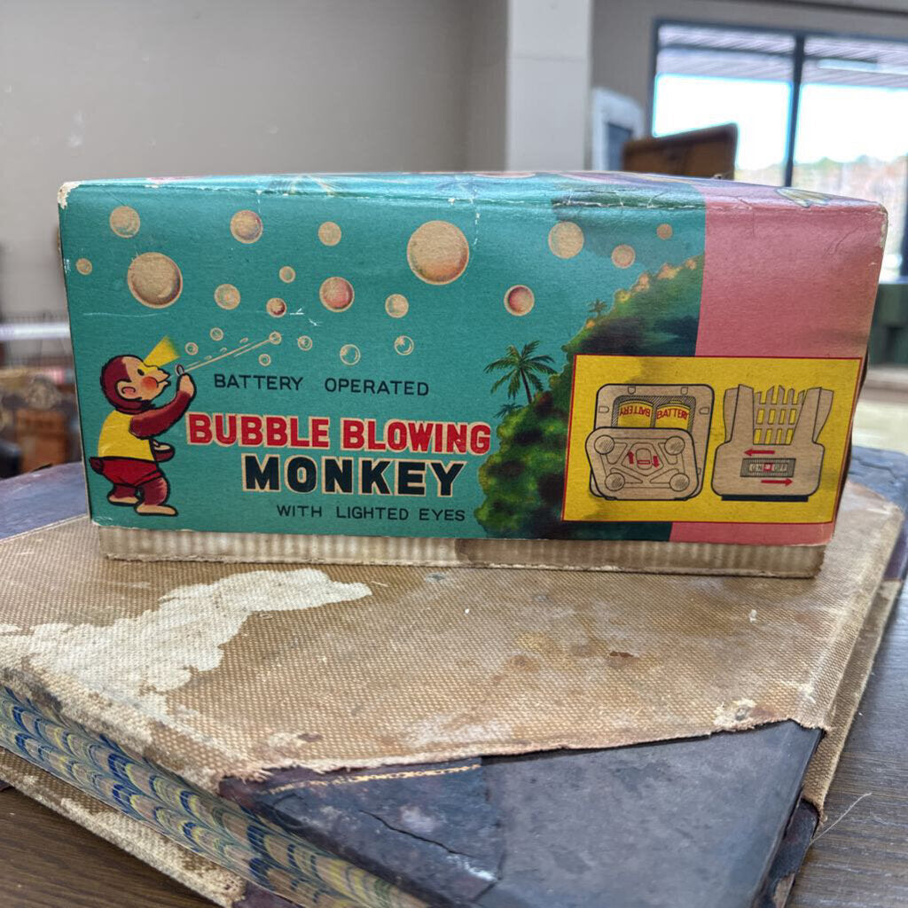 BUBBLE BLOWING MONKEY IN ORIGINAL BOX