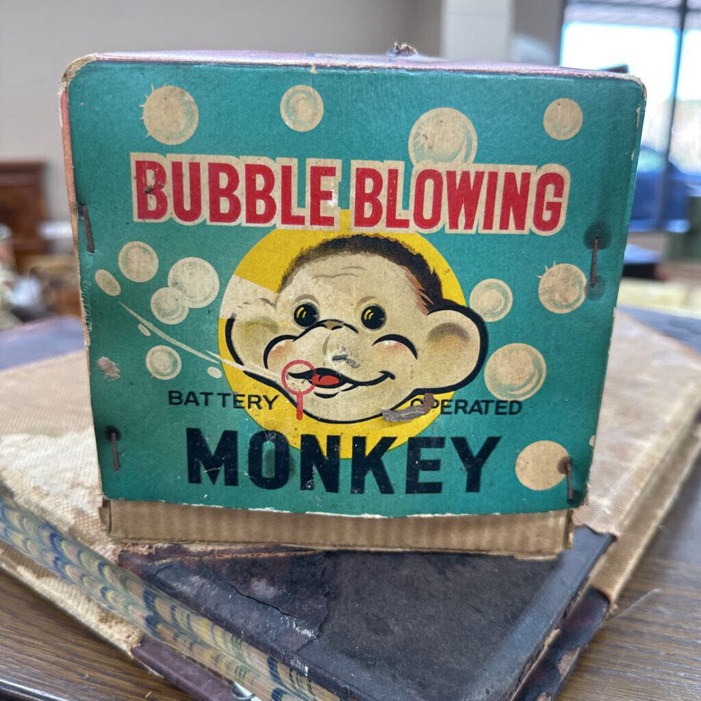 BUBBLE BLOWING MONKEY IN ORIGINAL BOX