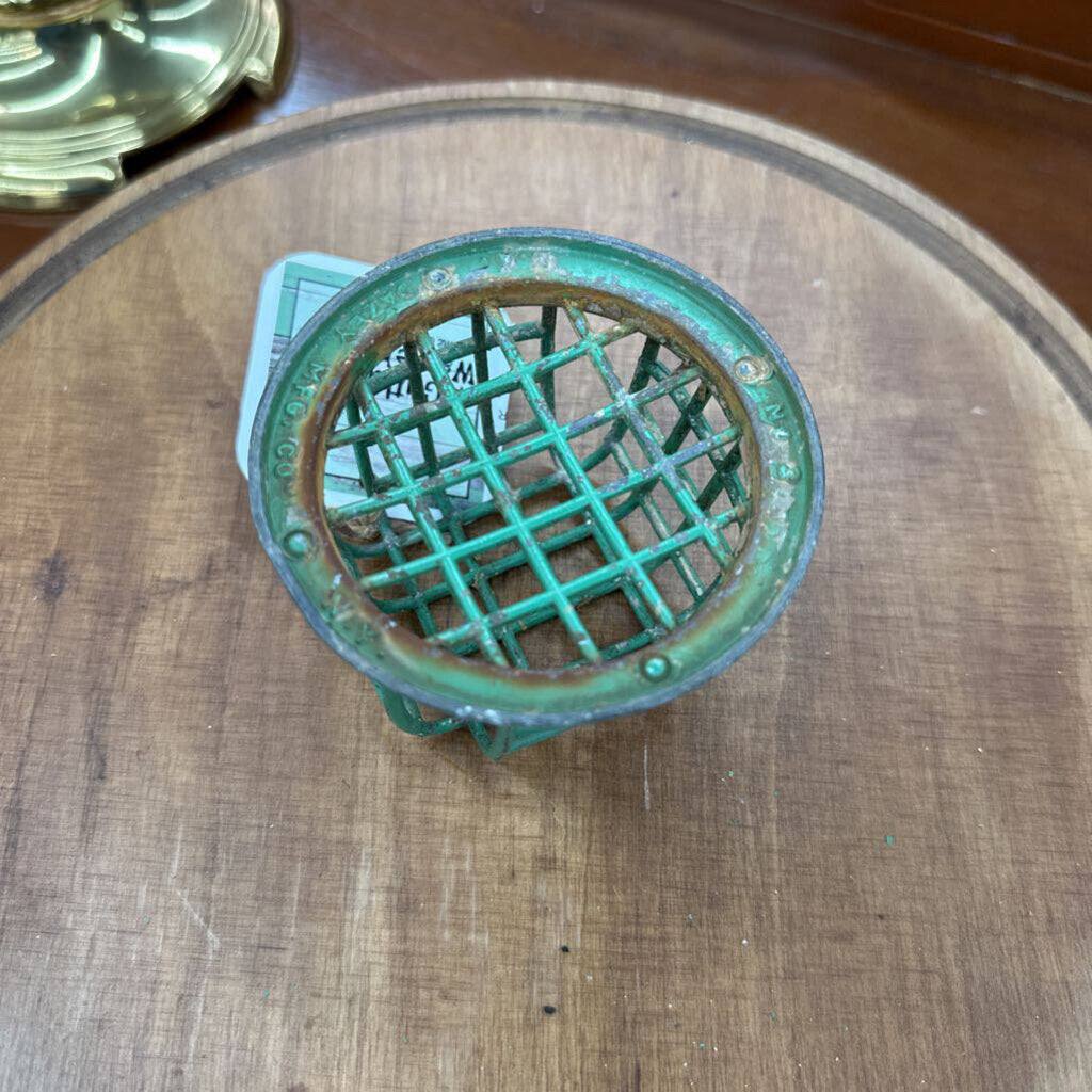 VINTAGE METAL CAGE FLOWER FROG