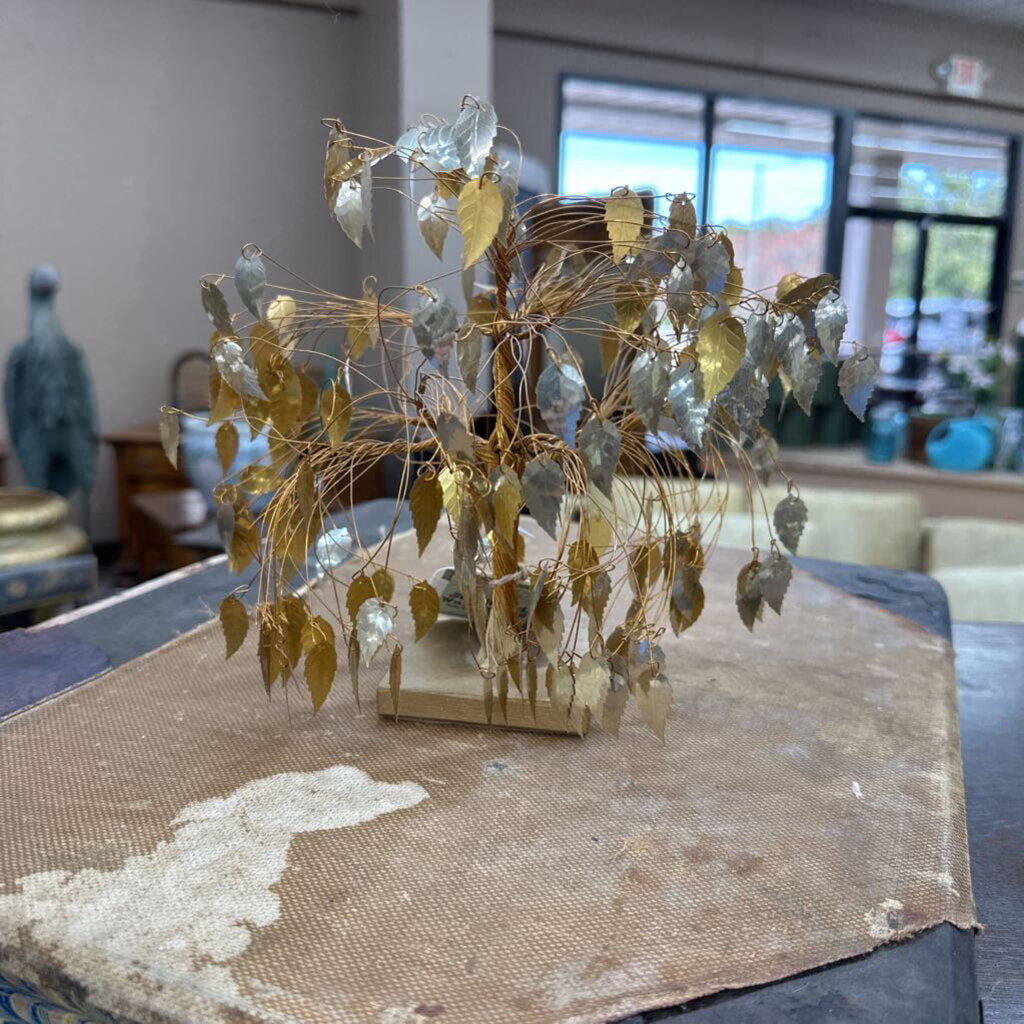 VINTAGE WIRE TREE SCULPTURE