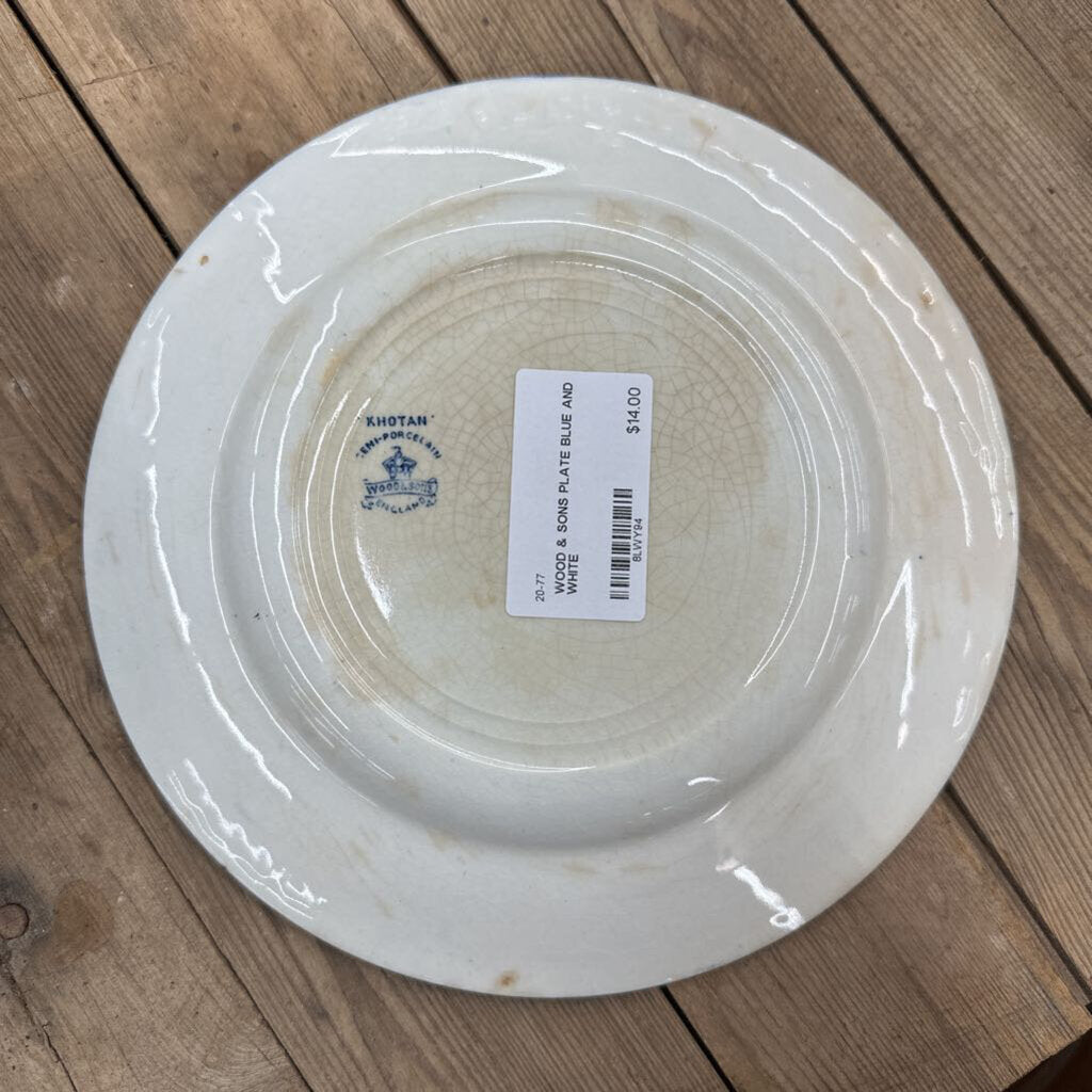 WOOD & SONS PLATE