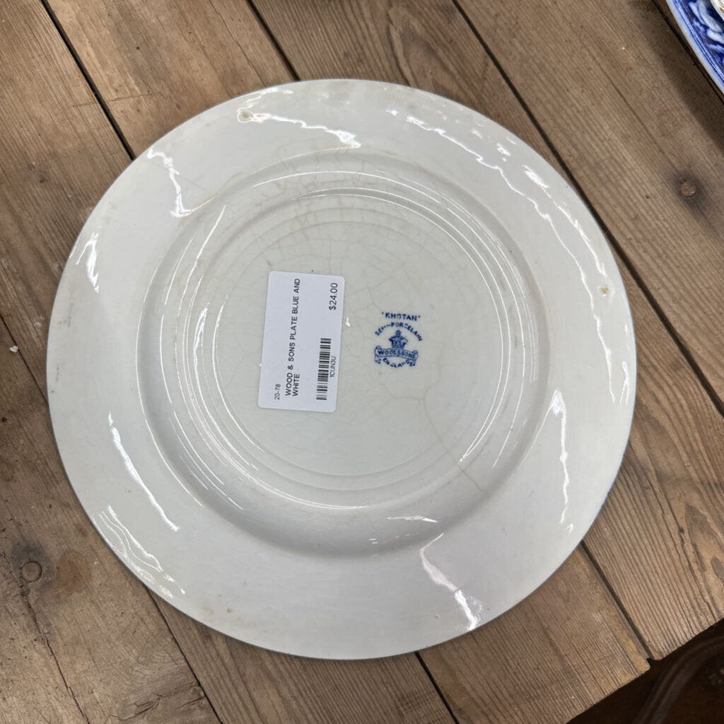 WOOD & SONS PLATE