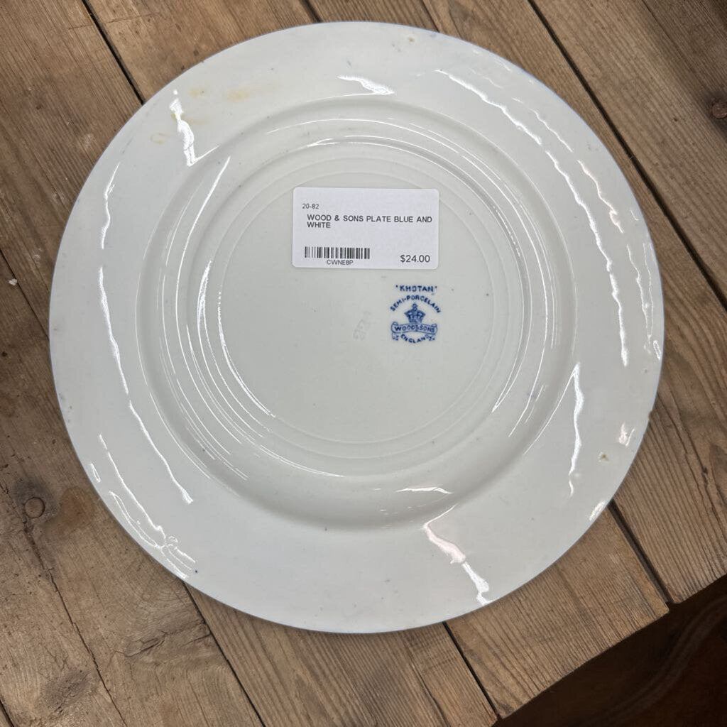 WOOD & SONS PLATE