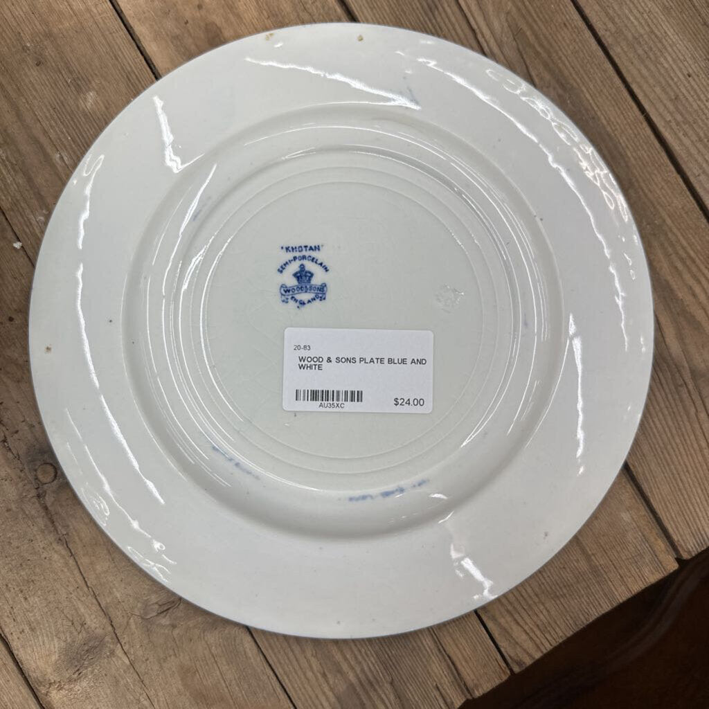 WOOD & SONS PLATE
