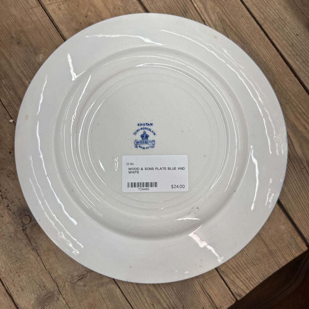 WOOD & SONS PLATE