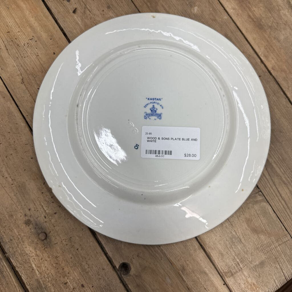 WOOD & SONS PLATE
