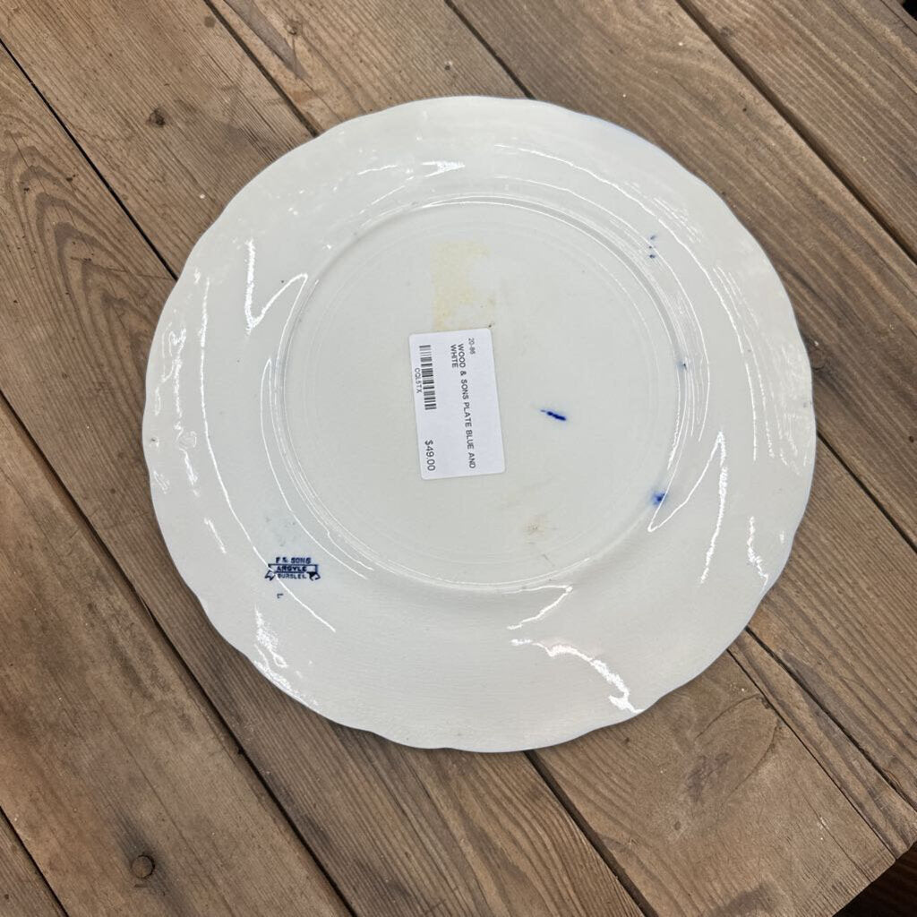 WOOD & SONS PLATE