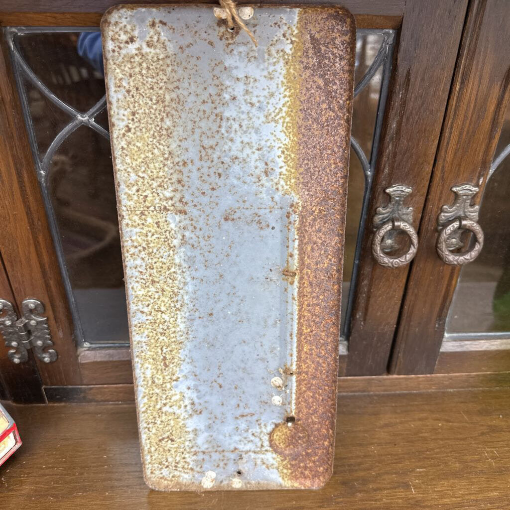 NUGRAPE SODA ADVERTISING TIN THERMOMETER