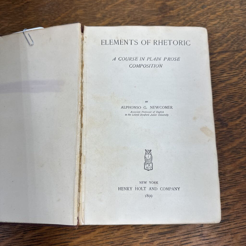 ELEMENTS OF RHETORIC