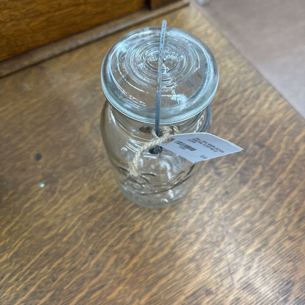 BALL DEAL MASON JAR WITH WIRE BAIL CLASP AND LID