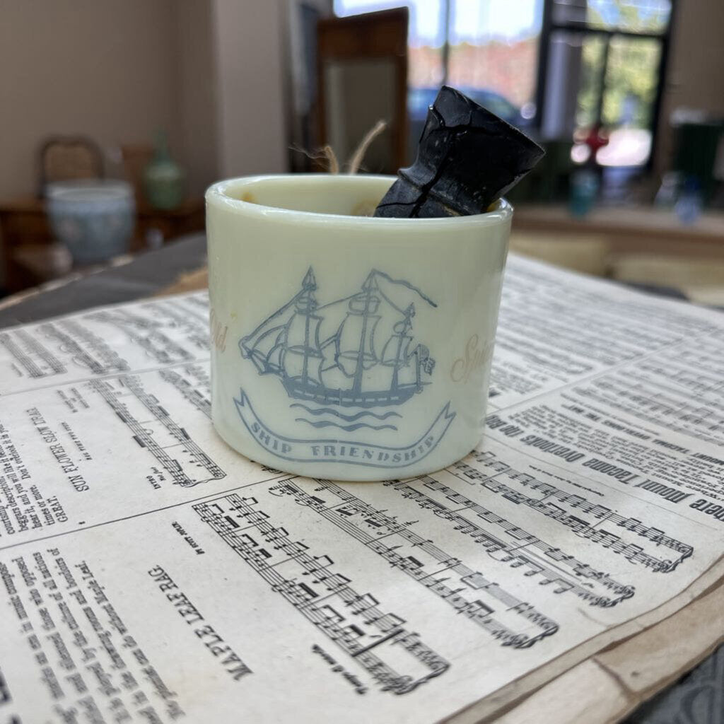 OLD SPICE SHAVING MUG AND BRUSH