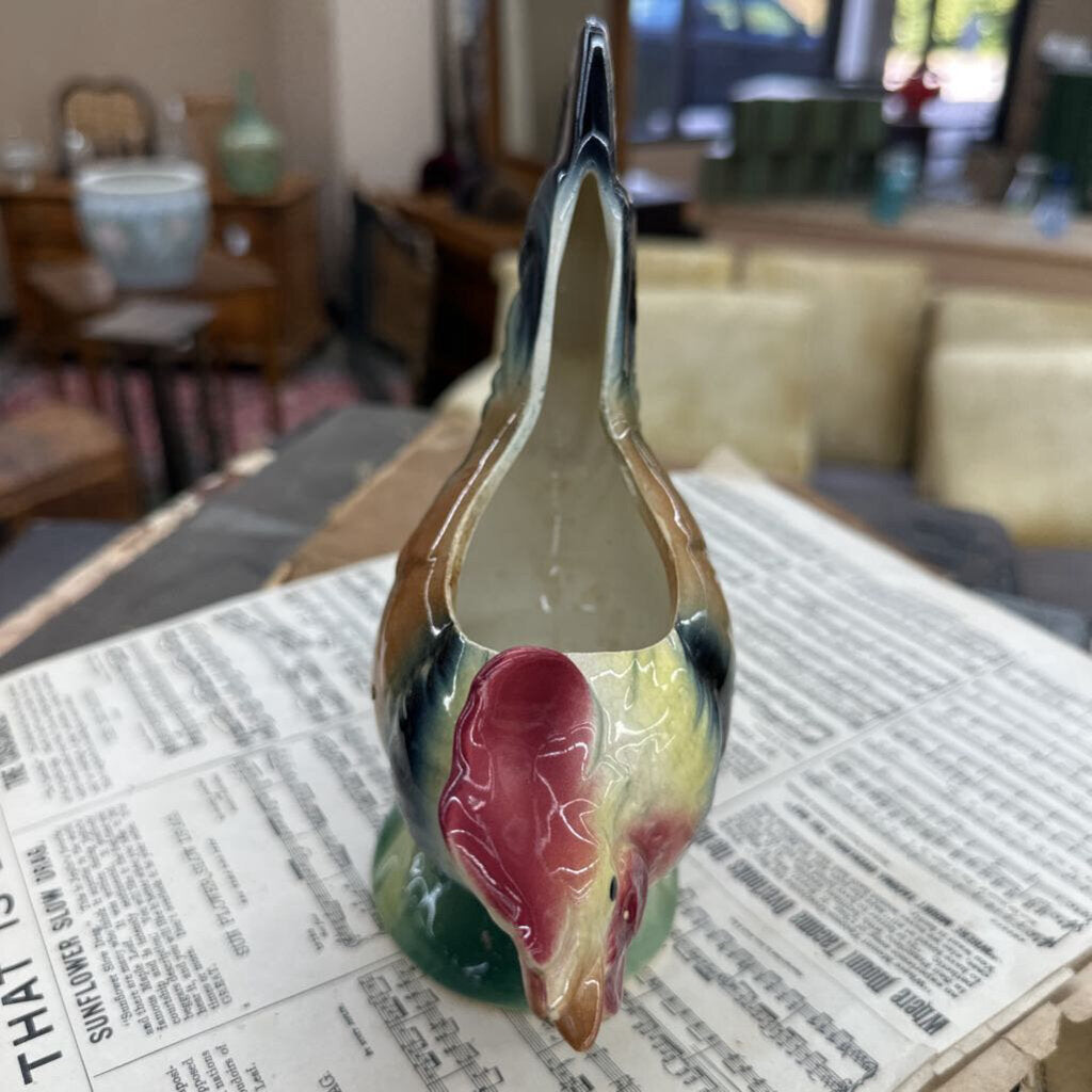 ROYAL COPLEY CERAMIC ROOSTER PLANTER