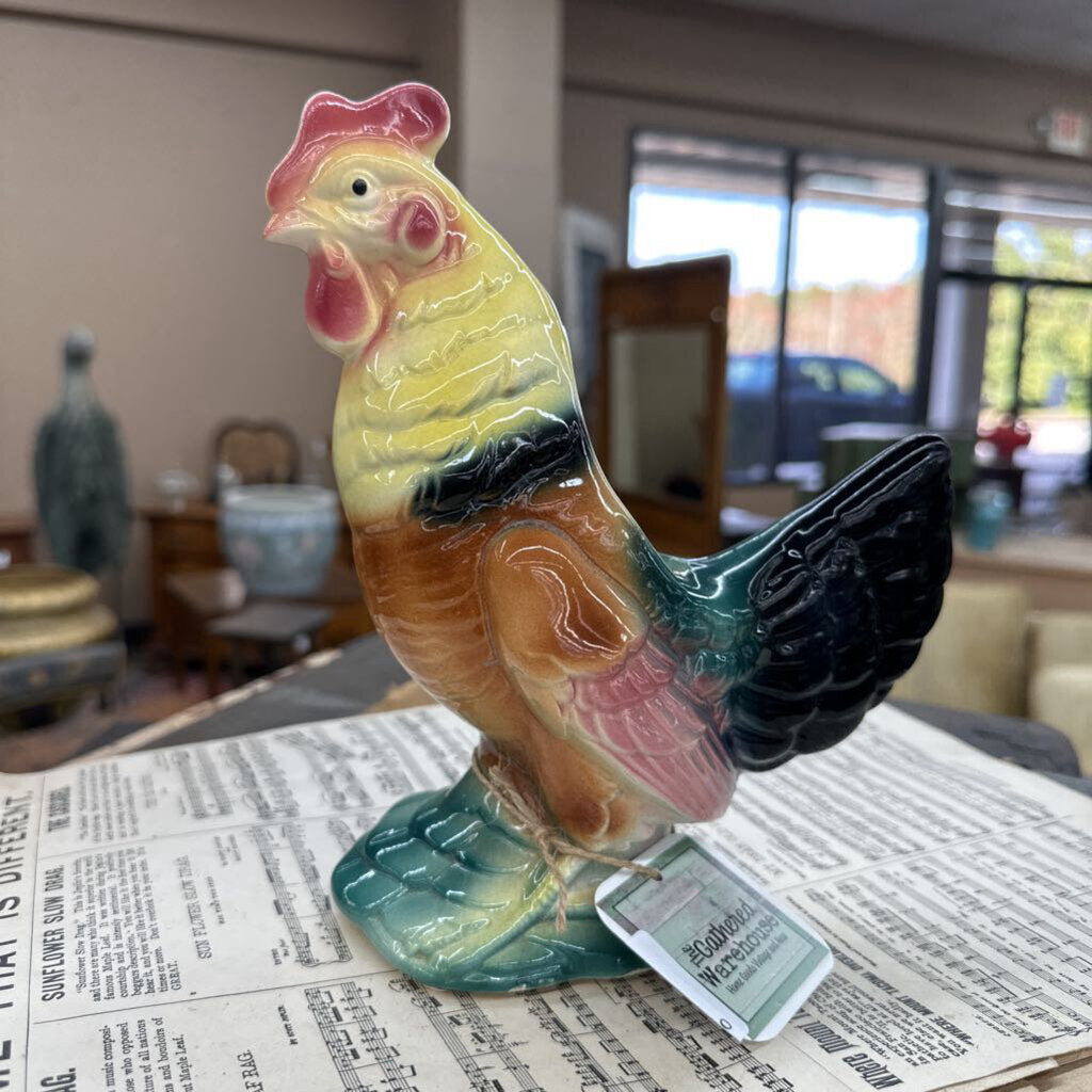 ROYAL COPLEY CERAMIC ROOSTER PLANTER