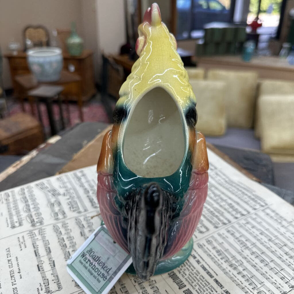 ROYAL COPLEY CERAMIC ROOSTER PLANTER