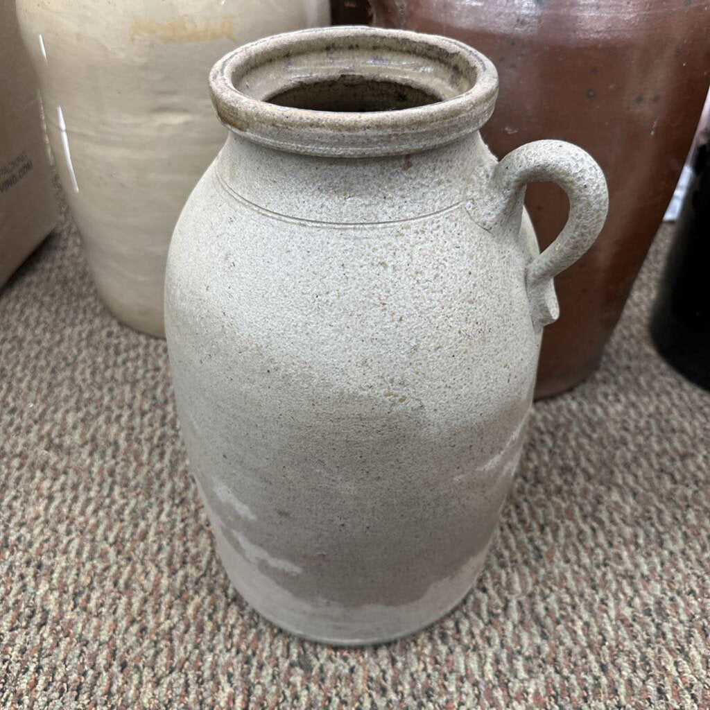 WIDE MOUTH STORAGE POTTERY JAR FROM ROCK MILLS, AL