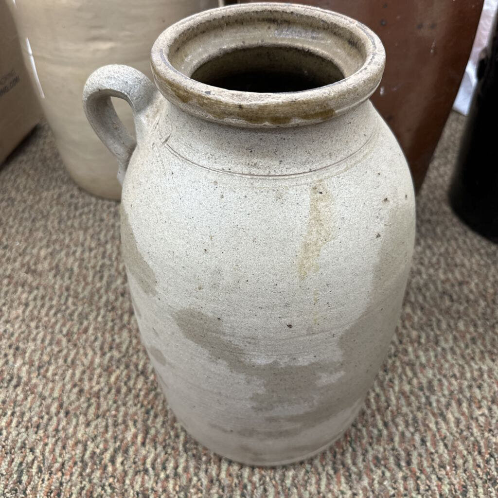 WIDE MOUTH STORAGE POTTERY JAR FROM ROCK MILLS, AL