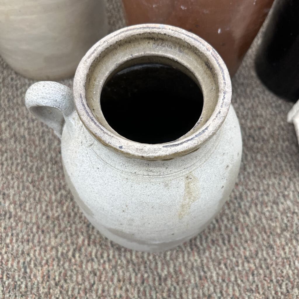 WIDE MOUTH STORAGE POTTERY JAR FROM ROCK MILLS, AL