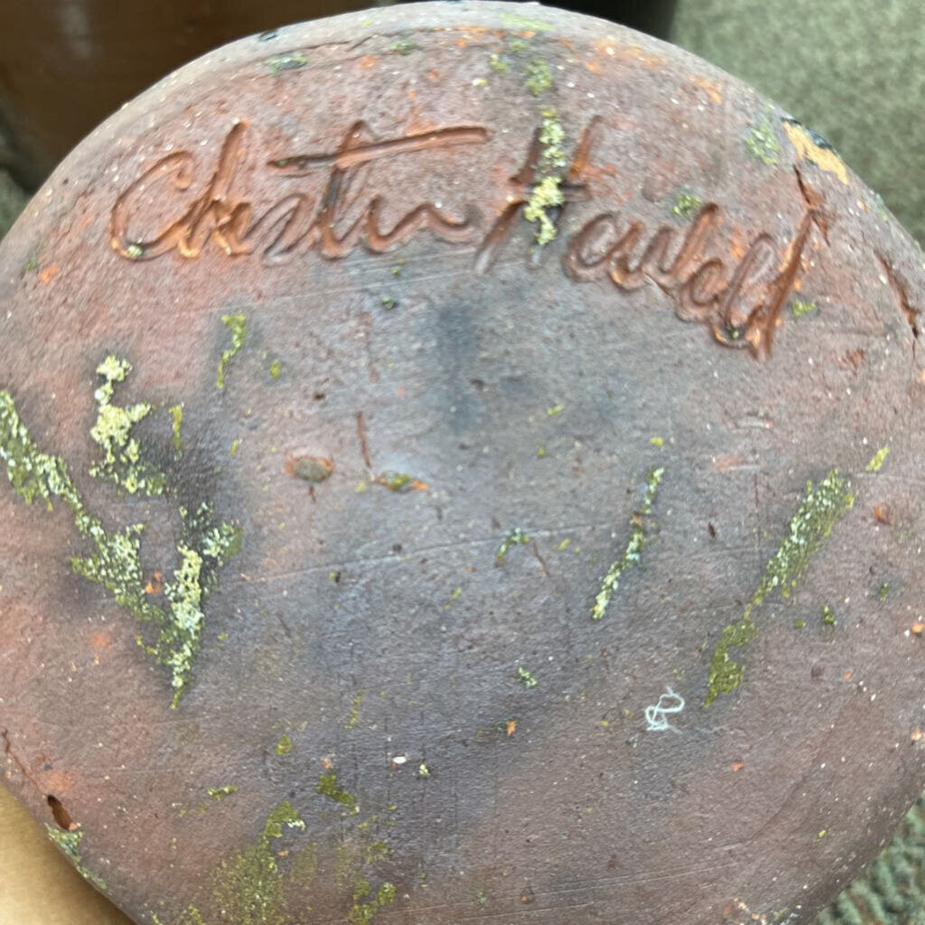 SIGNED POTTERY JUG BY CHESTER HEWELL