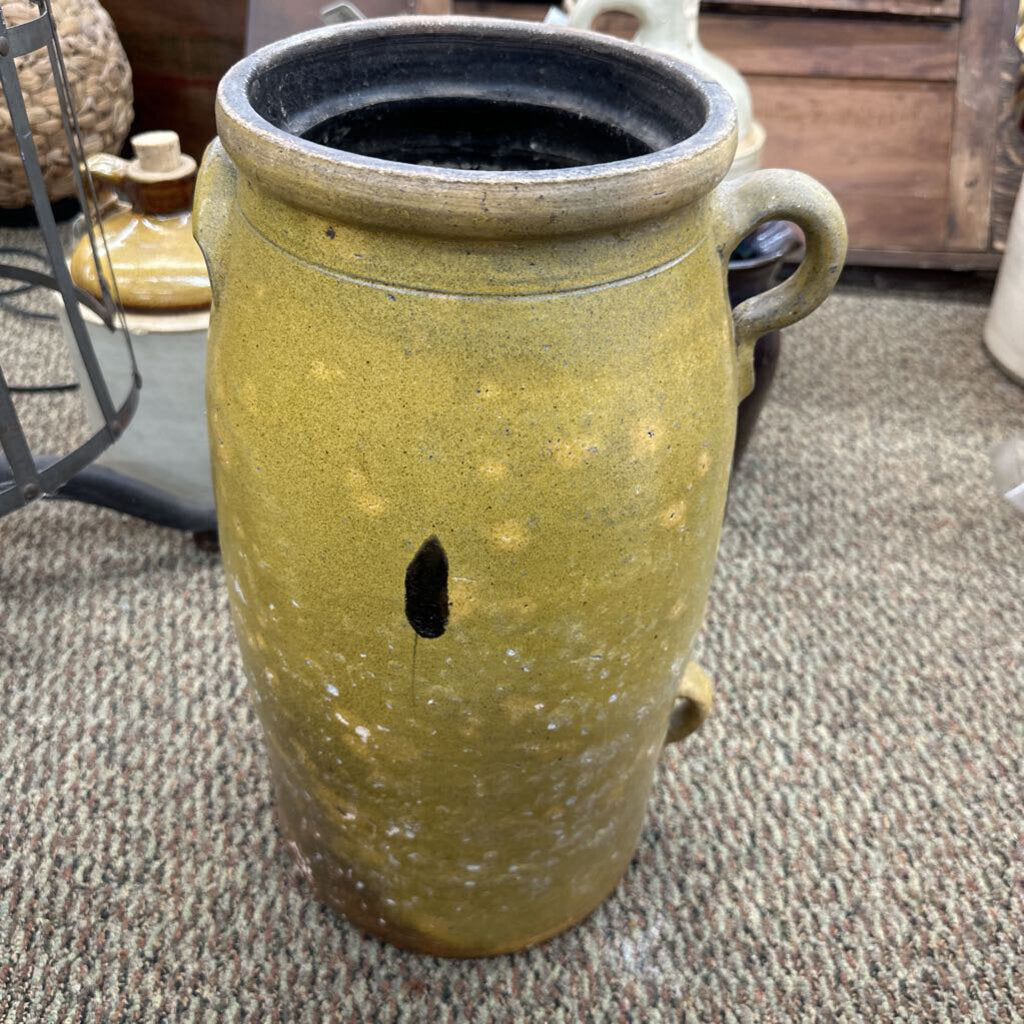 DOUBLE HANDLE POTTERY JUG FROM ROCK MILLS POTTERY