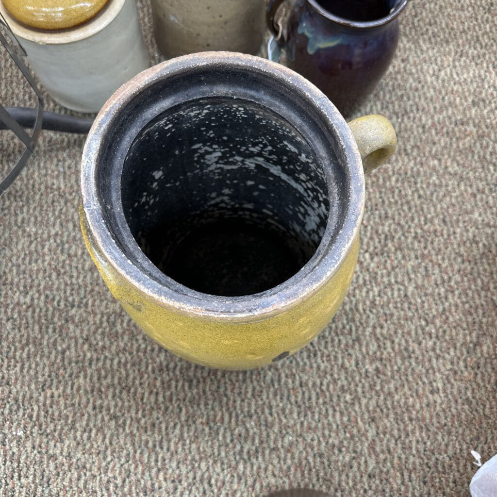 DOUBLE HANDLE POTTERY JUG FROM ROCK MILLS POTTERY