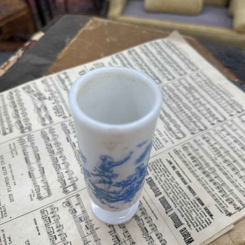 AVON MILK GLASS FOOTED DEMITASSE/LIQUER CUP