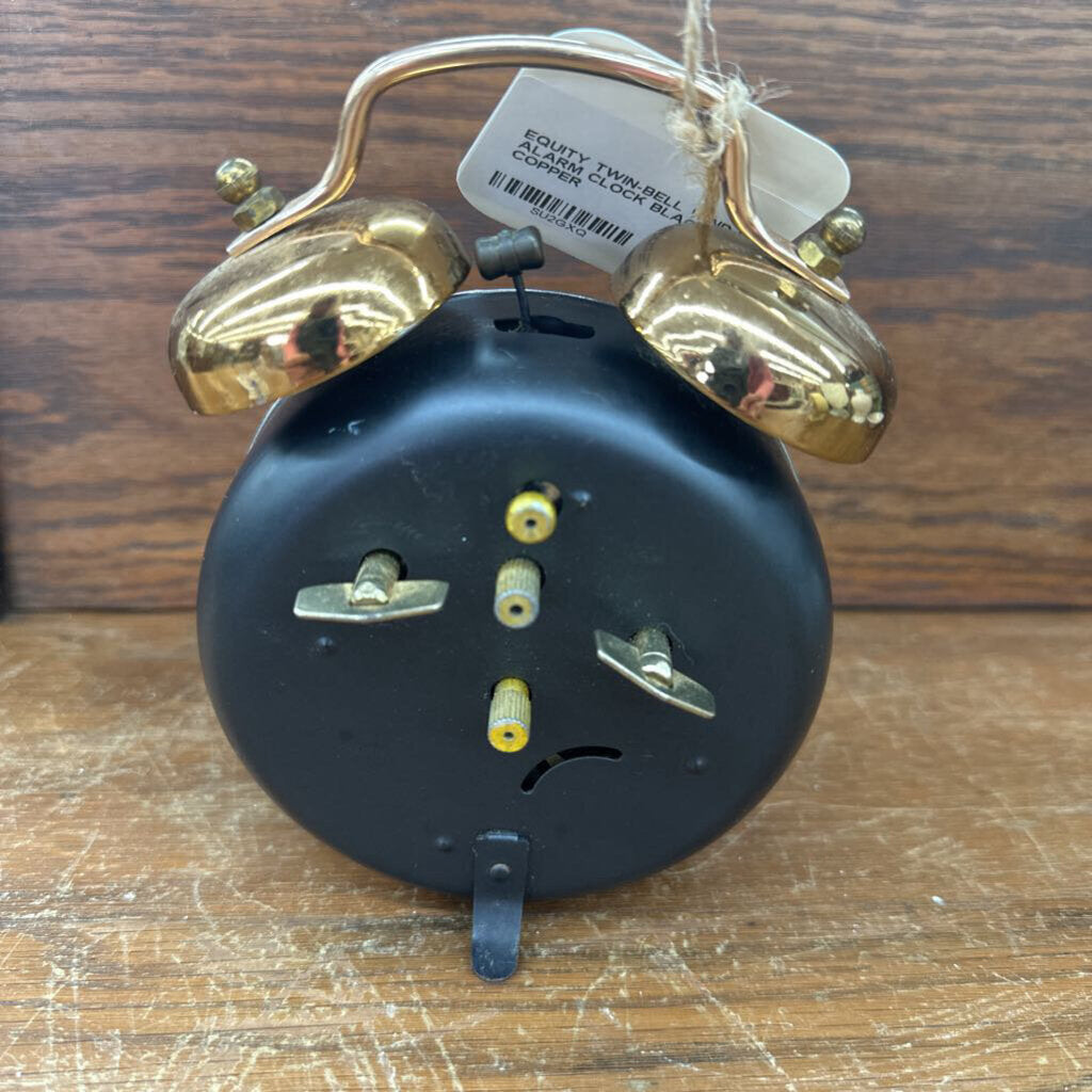 EQUITY TWIN-BELL WIND-UP ALARM CLOCK