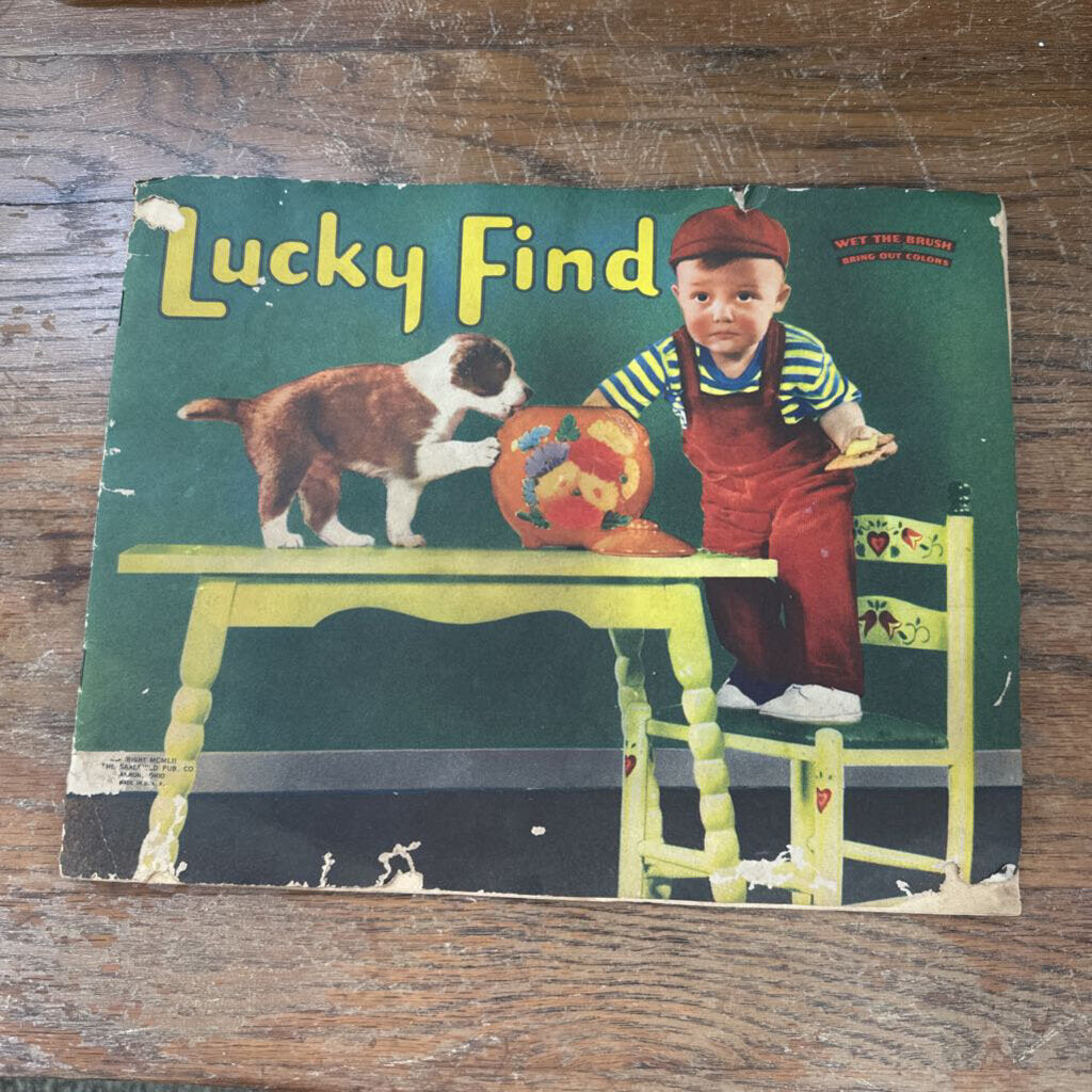 LUCKY FIND PAINTING BOOK CIRCA 1950'S