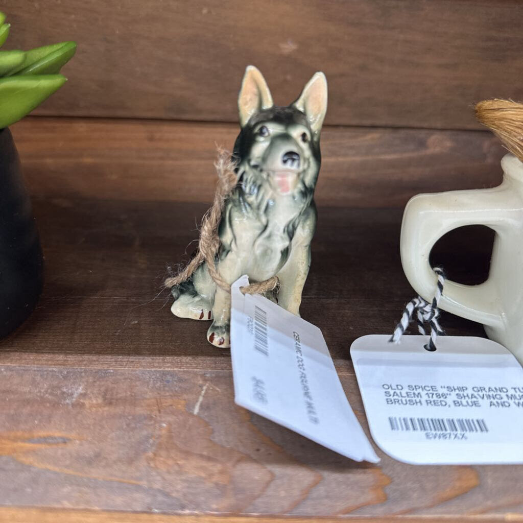 CERAMIC DOG FIGURINE