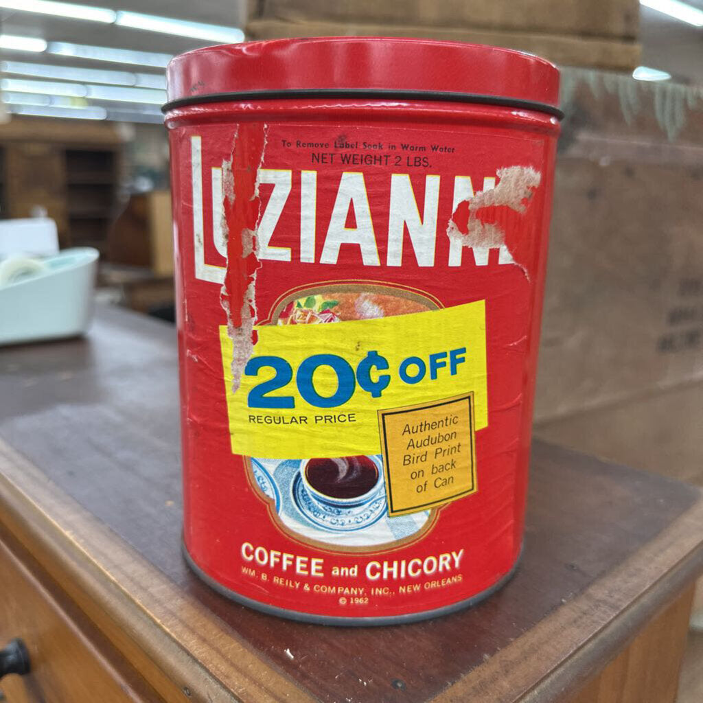 LUZIANNE COFFEE TIN WITH LID