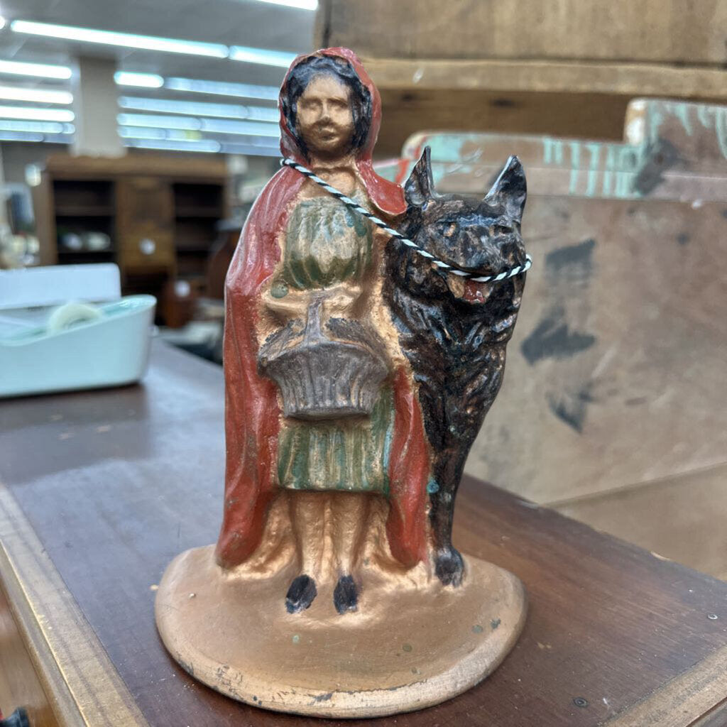 LITTLE RED RIDING HOOD DOOR STOP