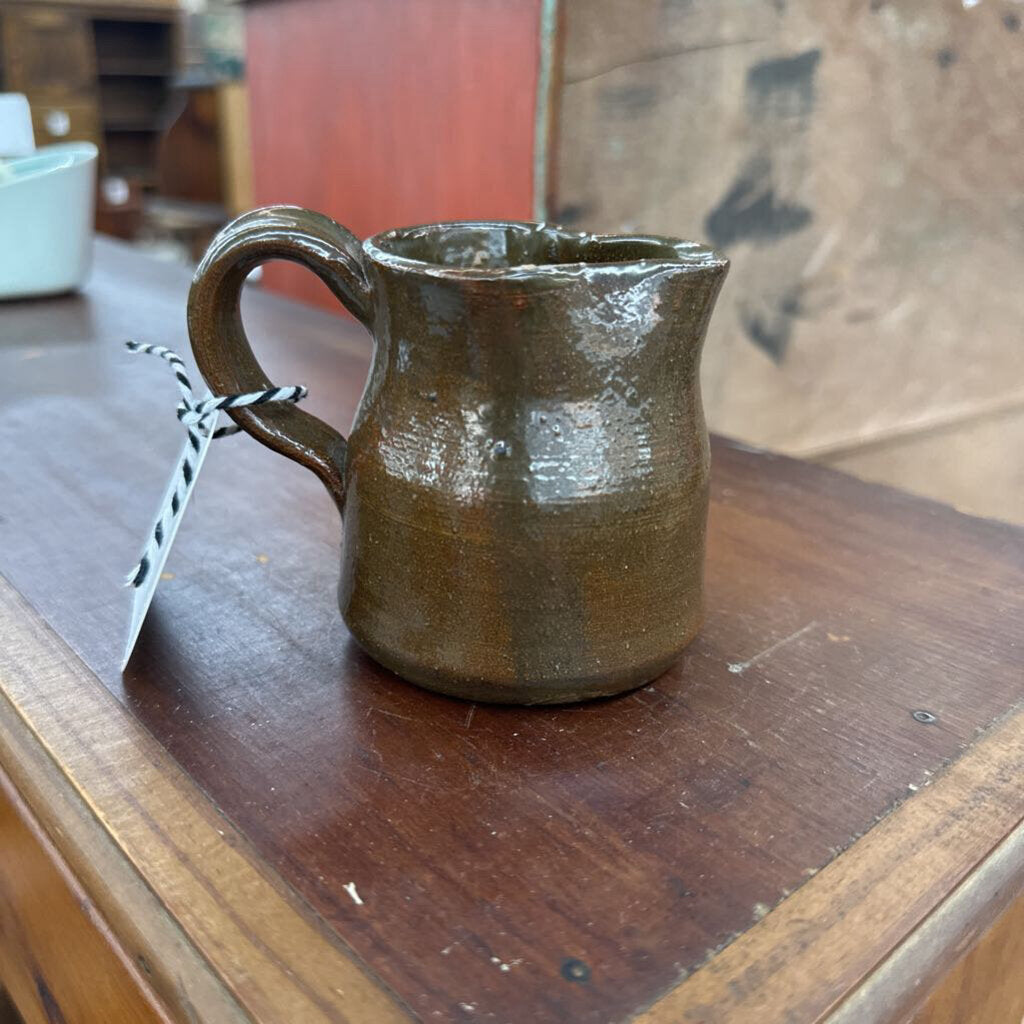 GLAZED MINI STONEWARE PITCHER