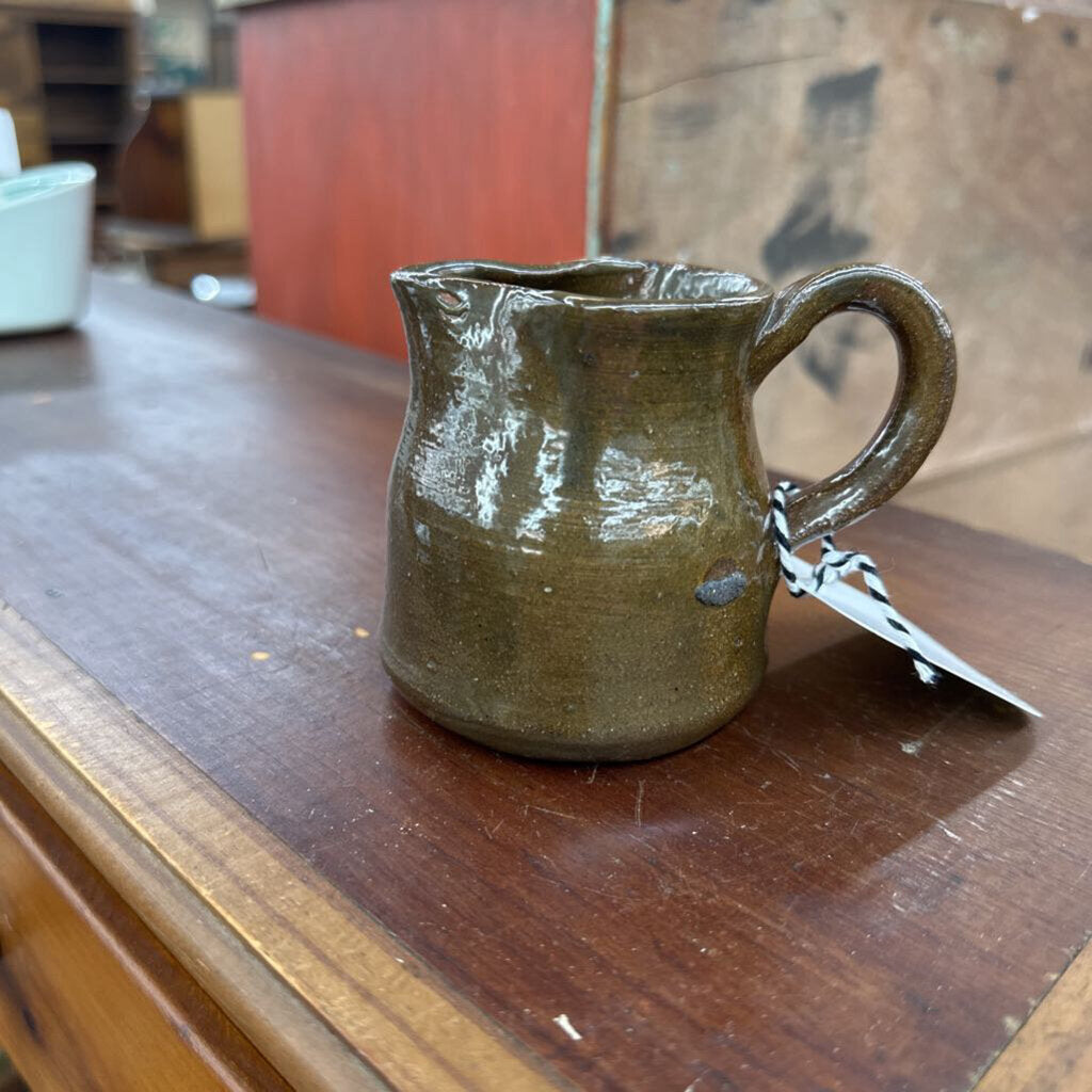 GLAZED MINI STONEWARE PITCHER