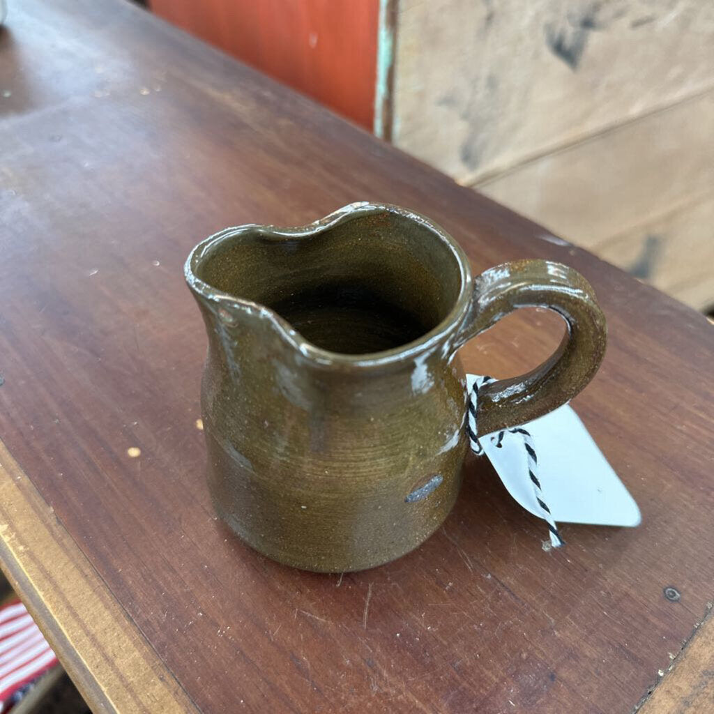 GLAZED MINI STONEWARE PITCHER