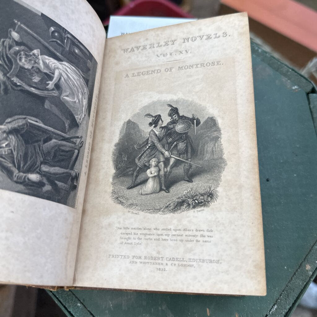 WAVERLY NOVELS "A LEGEND OF MONTROSE" CIRCA 1833
