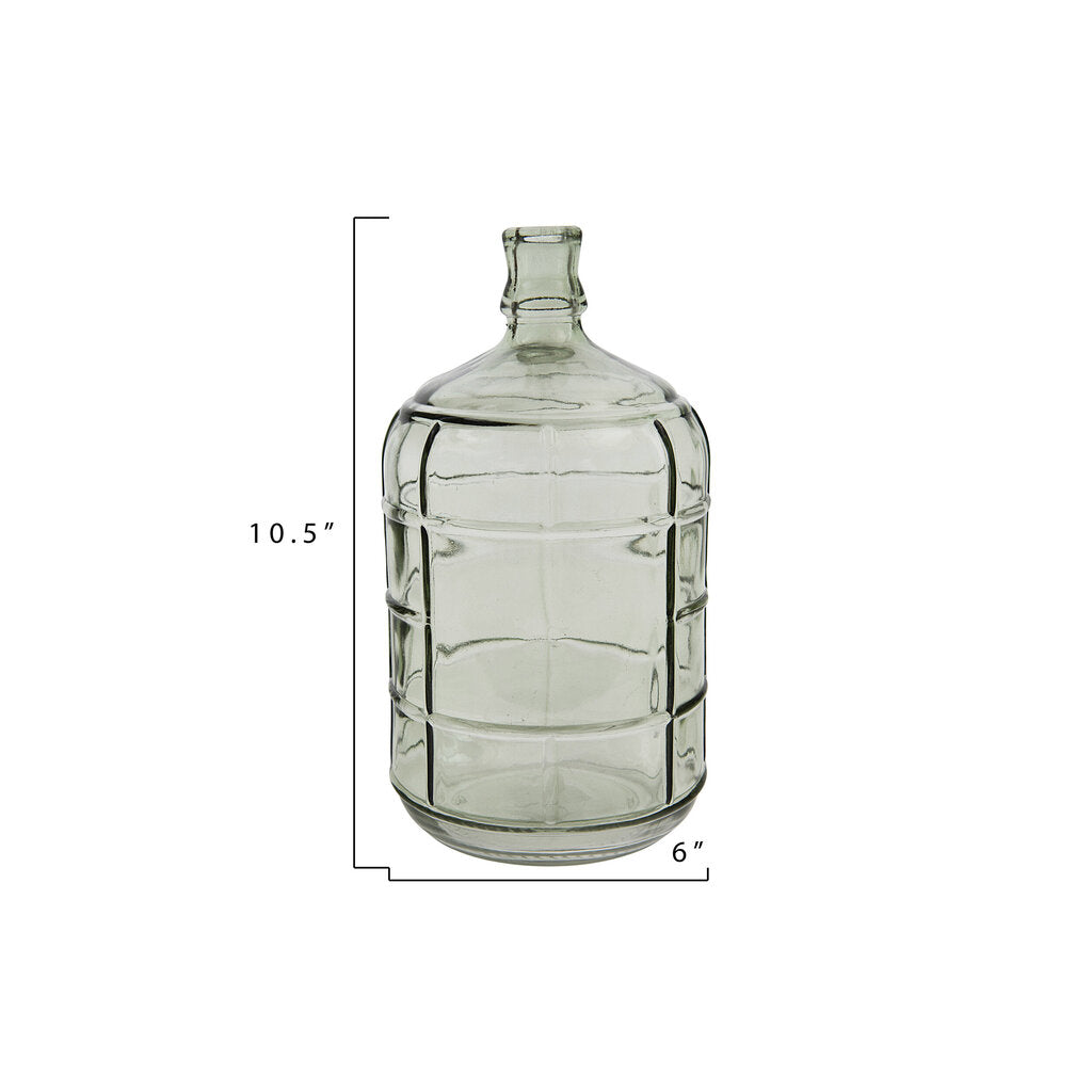 VINTAGE STYLE GLASS BOTTLE- ROUND