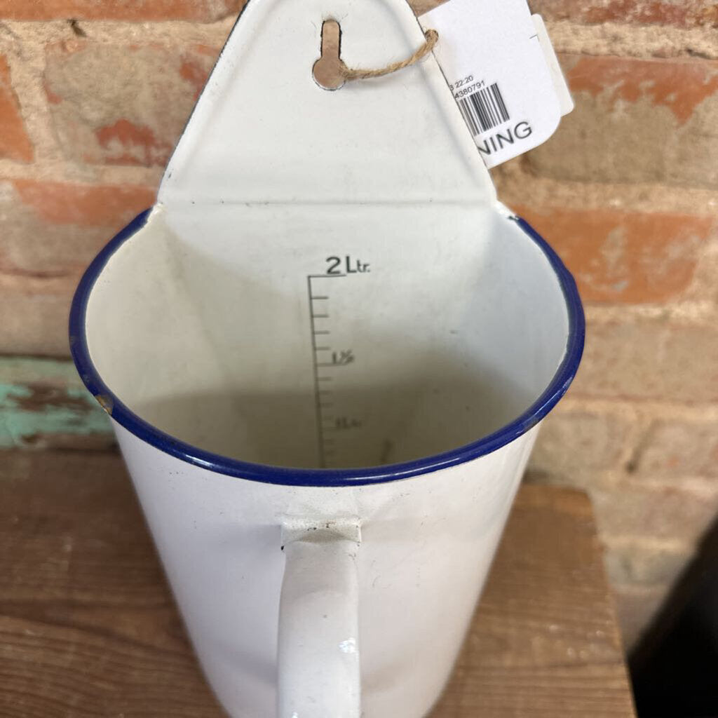 FRENCH ENAMEL ENEMA POT