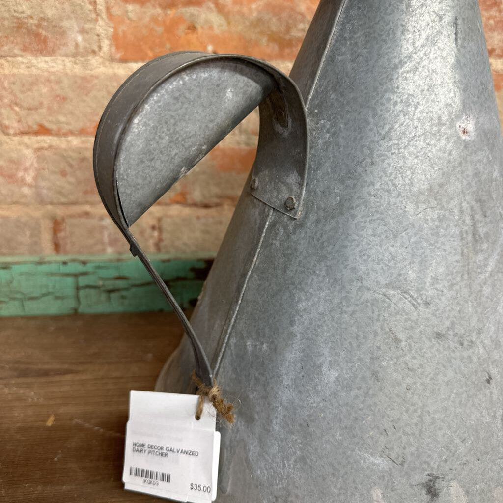 GALVANIZED DAIRY PITCHER