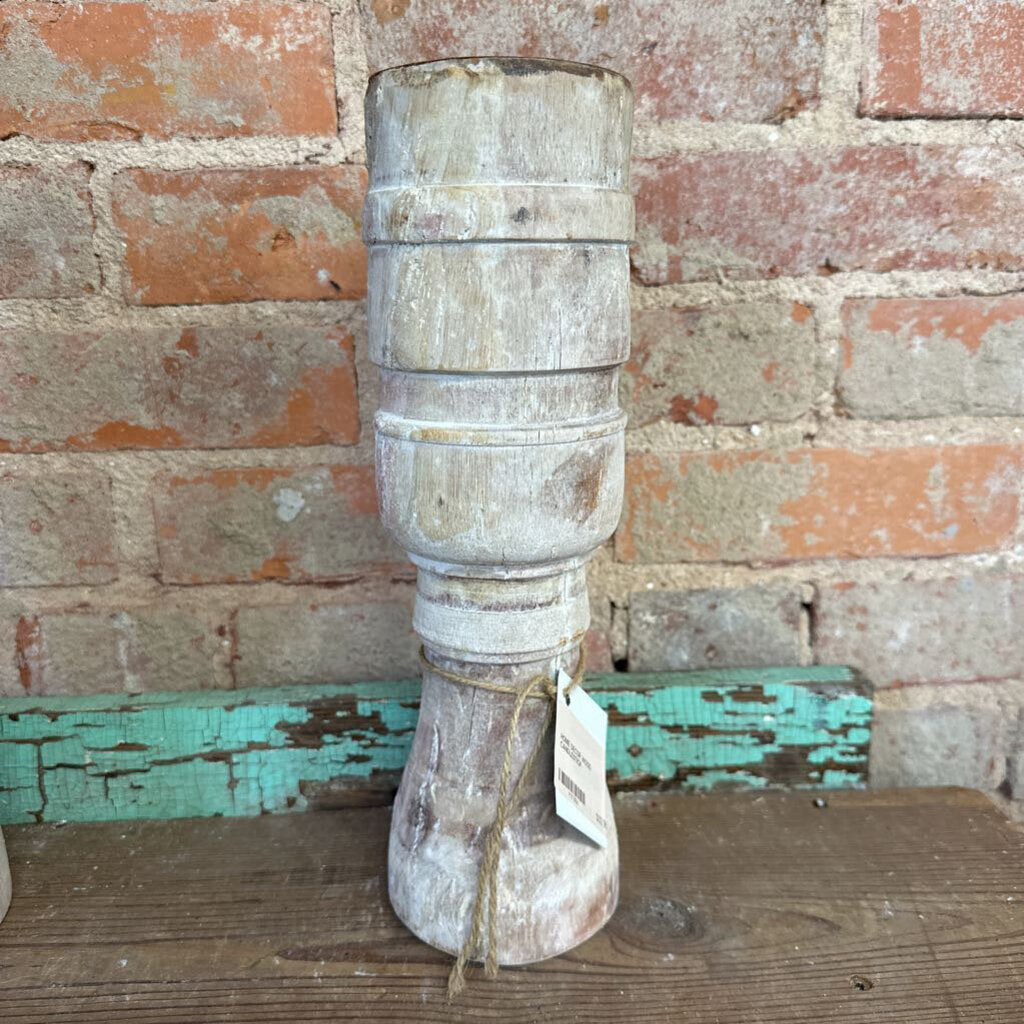 WOOD CANDLESTICK