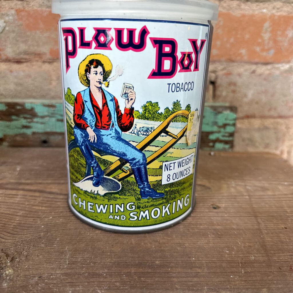 PLOWBOY TOBACCO CAN UNOPENED