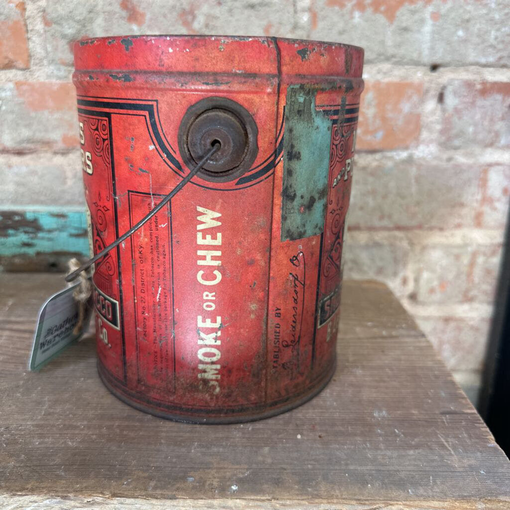 MINERS AND PUDDLERS TOBACCO TIN