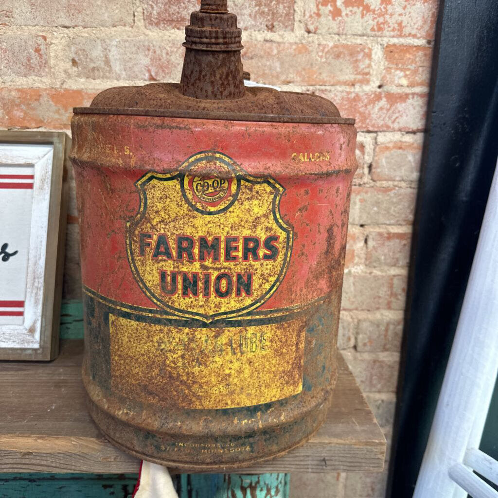 FARMER'S UNION OIL CAN