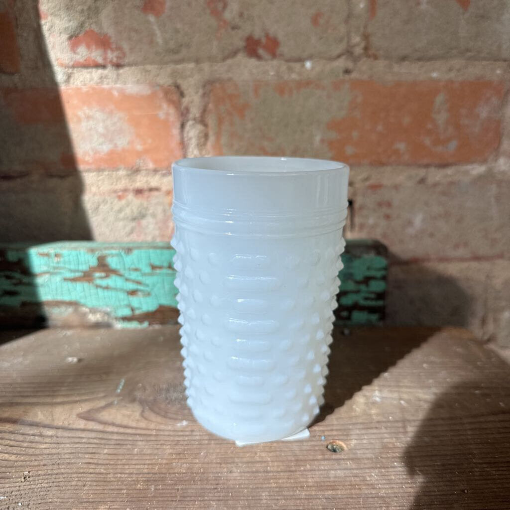 MILK GLASS JUICE TUMBLER