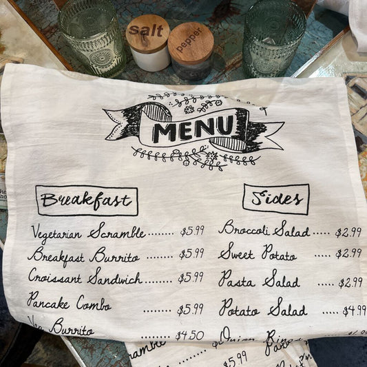 MENU TEA TOWEL