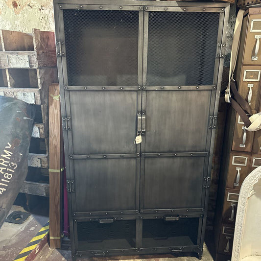 RESTORATION HARDWARE METAL CABINET